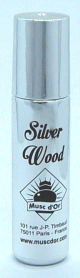 Parfum concentre sans alcool Musc d'Or "Silver Wood" (8 ml de luxe) - Pour hommes