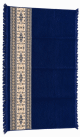 Tapis de prière 4 places pour la prière collective (Jamâ'a) - Couleur bleu nuit