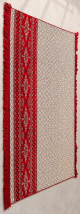 Tapis de prière 4 places pour la prière collective (Jamâ'a) - Couleur rouge